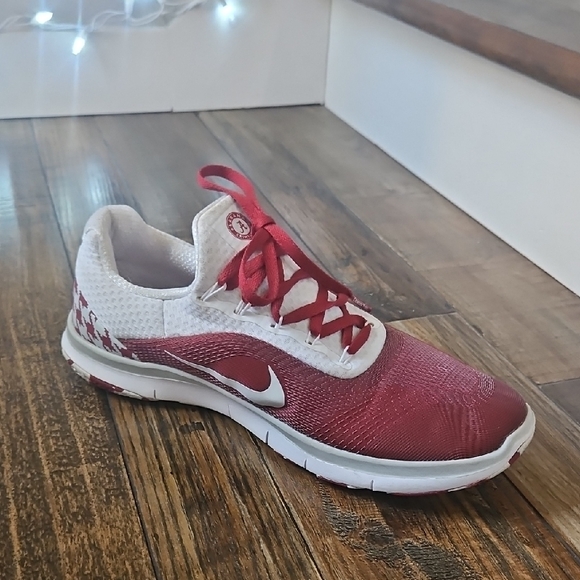 Nike Alabama Football Roll Tide Crimson and White Sneakers - Picture 9 of 10